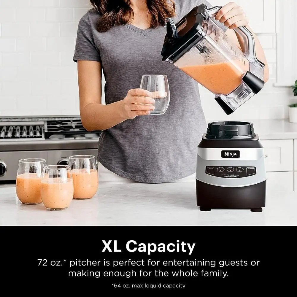Ninja Blender, For-Smoothies, Salsa, Shakes, Slush, and-Frozen Drinks, Blender, Pitcher, and-Lid,Blender for-Kitchen,Crushes Ice