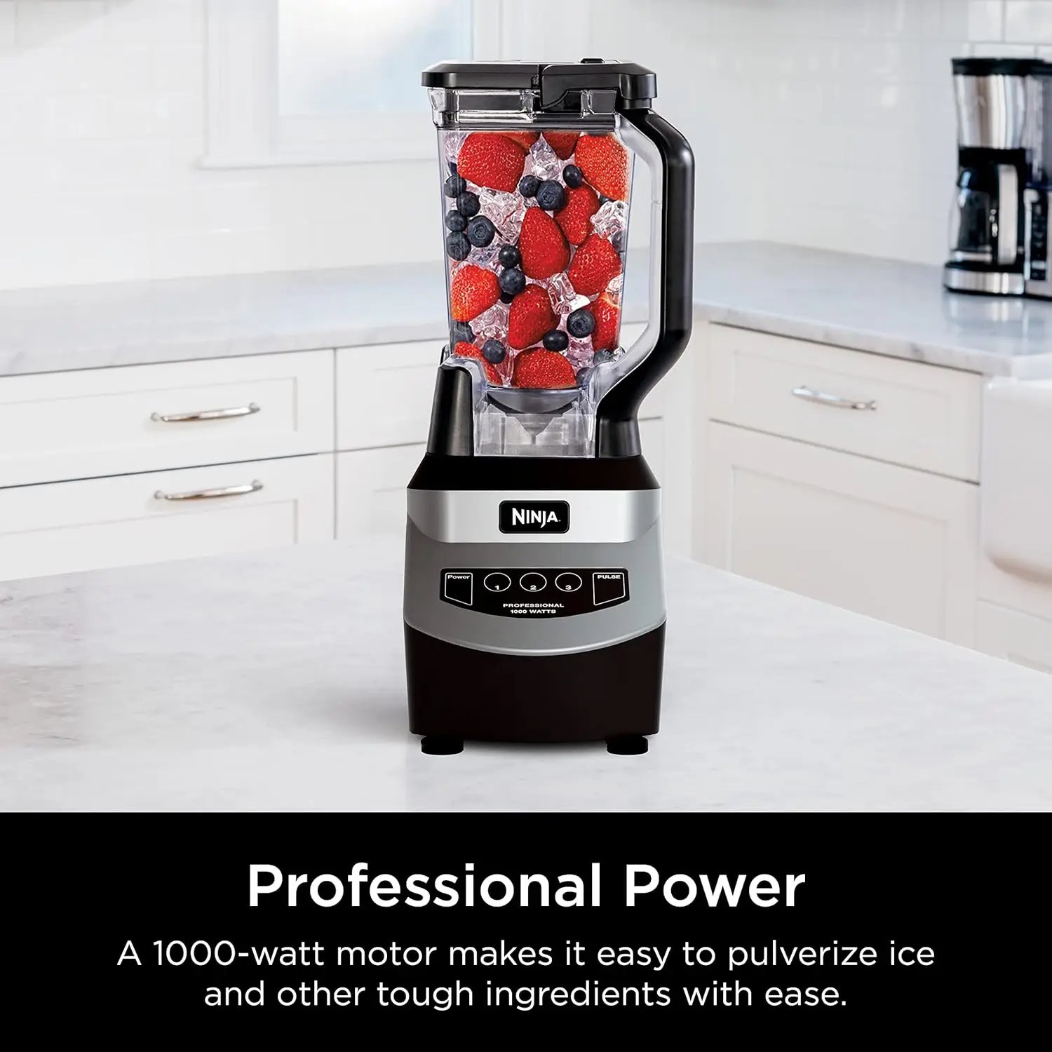 Ninja Blender, For-Smoothies, Salsa, Shakes, Slush, and-Frozen Drinks, Blender, Pitcher, and-Lid,Blender for-Kitchen,Crushes Ice