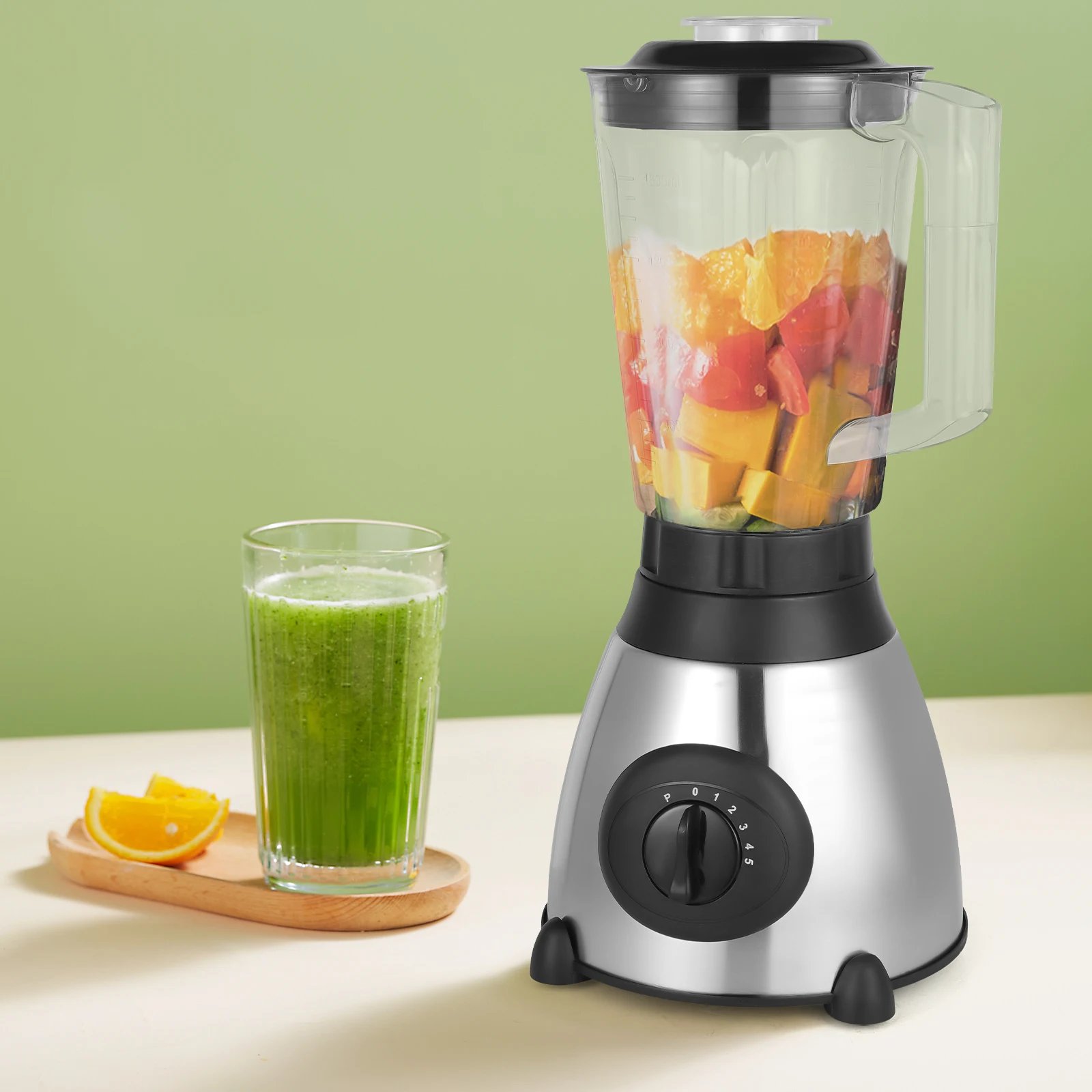 800W Multifunctional Food Processing Blender, 54.11 Oz Large Capacity with Large Spout for Families, Restaurants, Milk Tea Shop