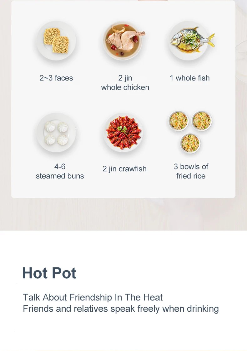 Electric Rice Cooker 110V/220V Multi cooker Single Double Layer Mini Non-Stick Smart Mechanical Hotpot for Kitchen and Home