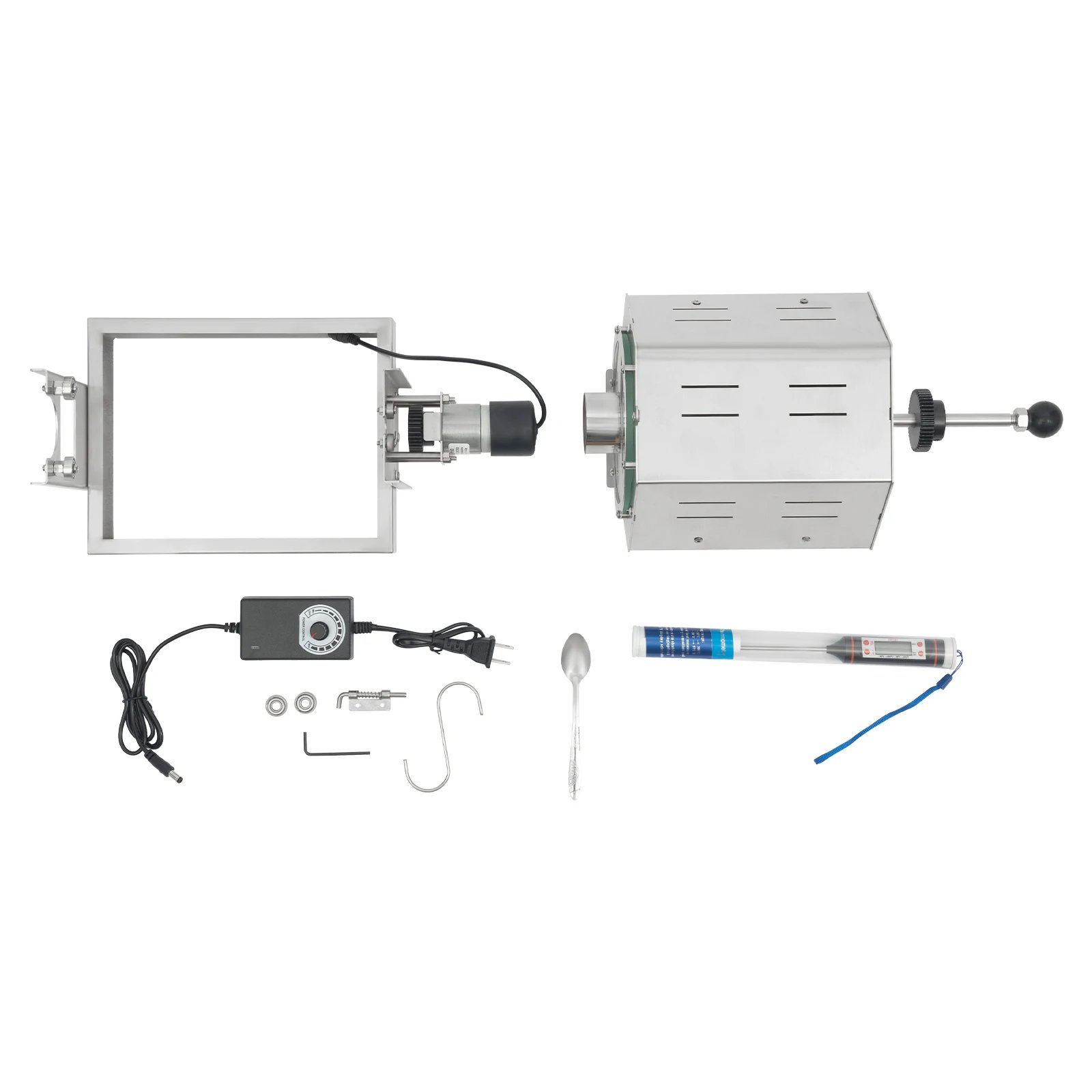 25W Coffee Bean Roaster Coffee Bean Baker Gas Burner Drum Type Coffee Roasting Machine