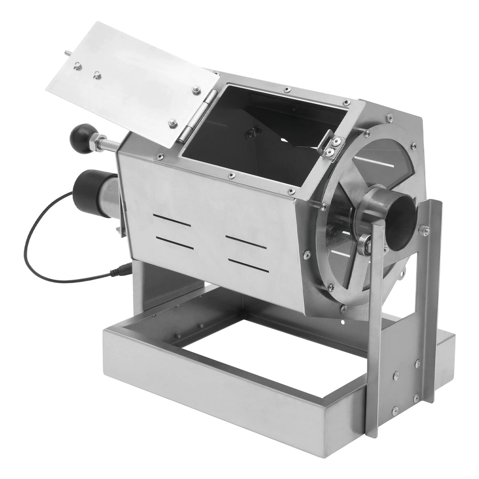 25W Coffee Bean Roaster Coffee Bean Baker Gas Burner Drum Type Coffee Roasting Machine