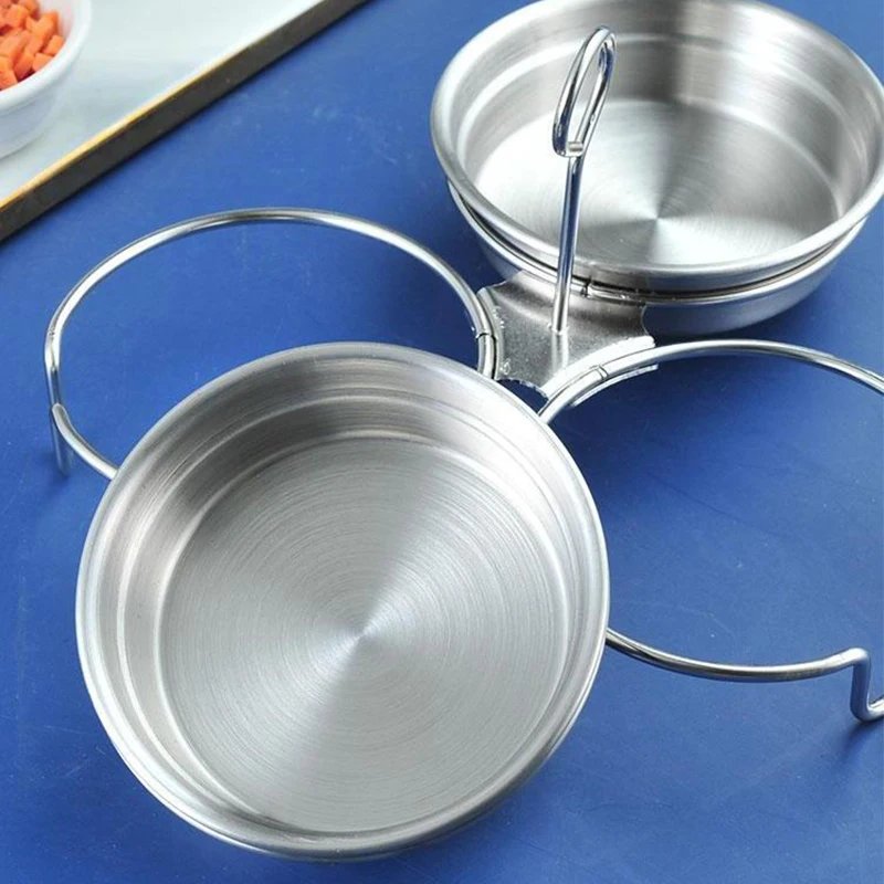 Stainless Steel Egg Poacher Poaching Pan Mould Omelette Egg Steamer Steamed Egges Mold Hoousehold Kitchen Cooking Tool Gadget