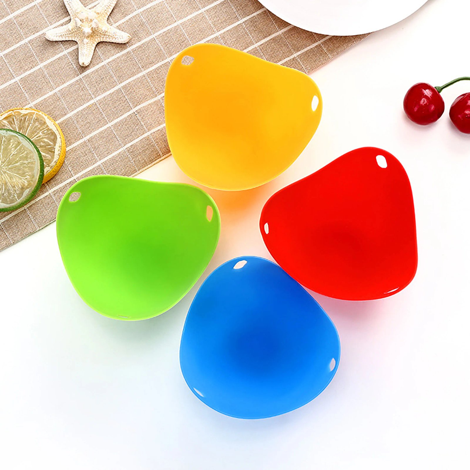 Silicone Egg Poacher Cups Egg Boiler Mold Cup for Microwave Air Fryer Stovetop Eggs Cooking  Household Tools Kitchen Tools