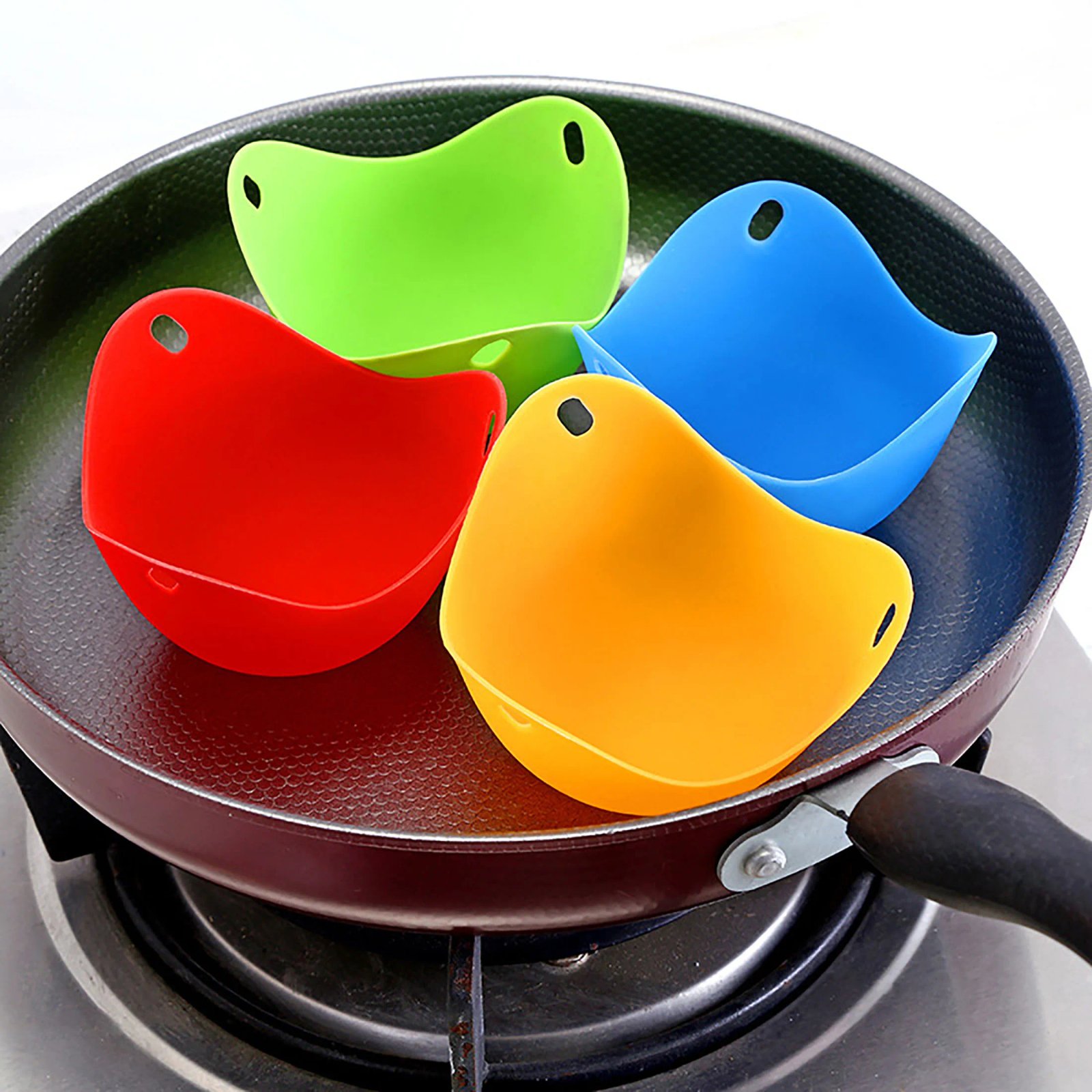 Silicone Egg Poacher Cups Egg Boiler Mold Cup for Microwave Air Fryer Stovetop Eggs Cooking  Household Tools Kitchen Tools