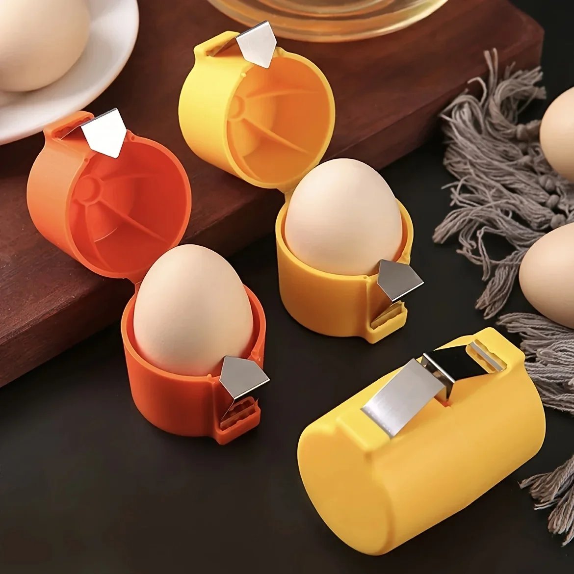 New Portable Egg Opening Machine Quick Egg Beater Kitchen Egg Sheller Kitchen Accessories
