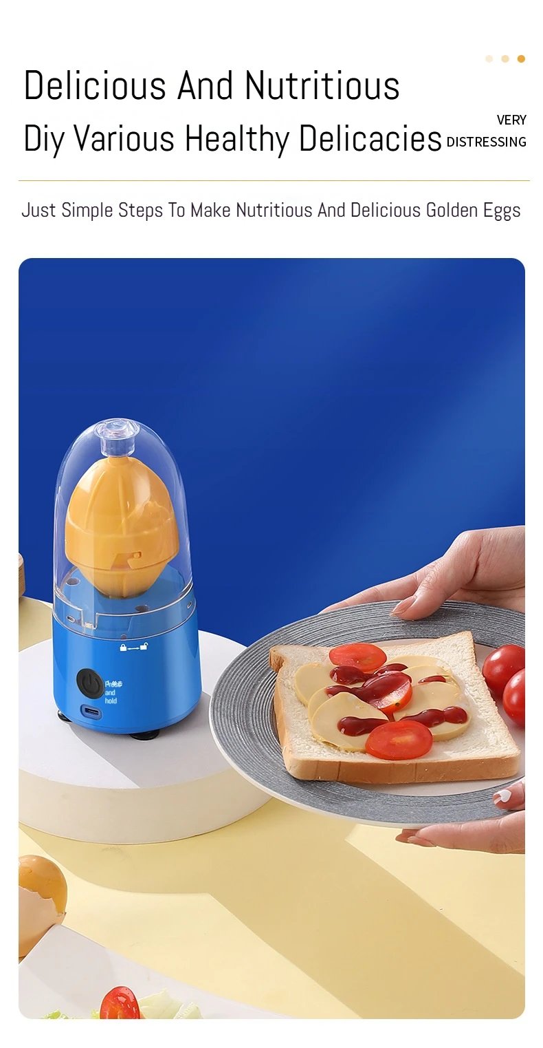 Electric Egg Yolk Mixer Egg Yolk and Egg White Mixer USB Rechargeable Egg White Mixer Automatic Egg White Mixer Shaker