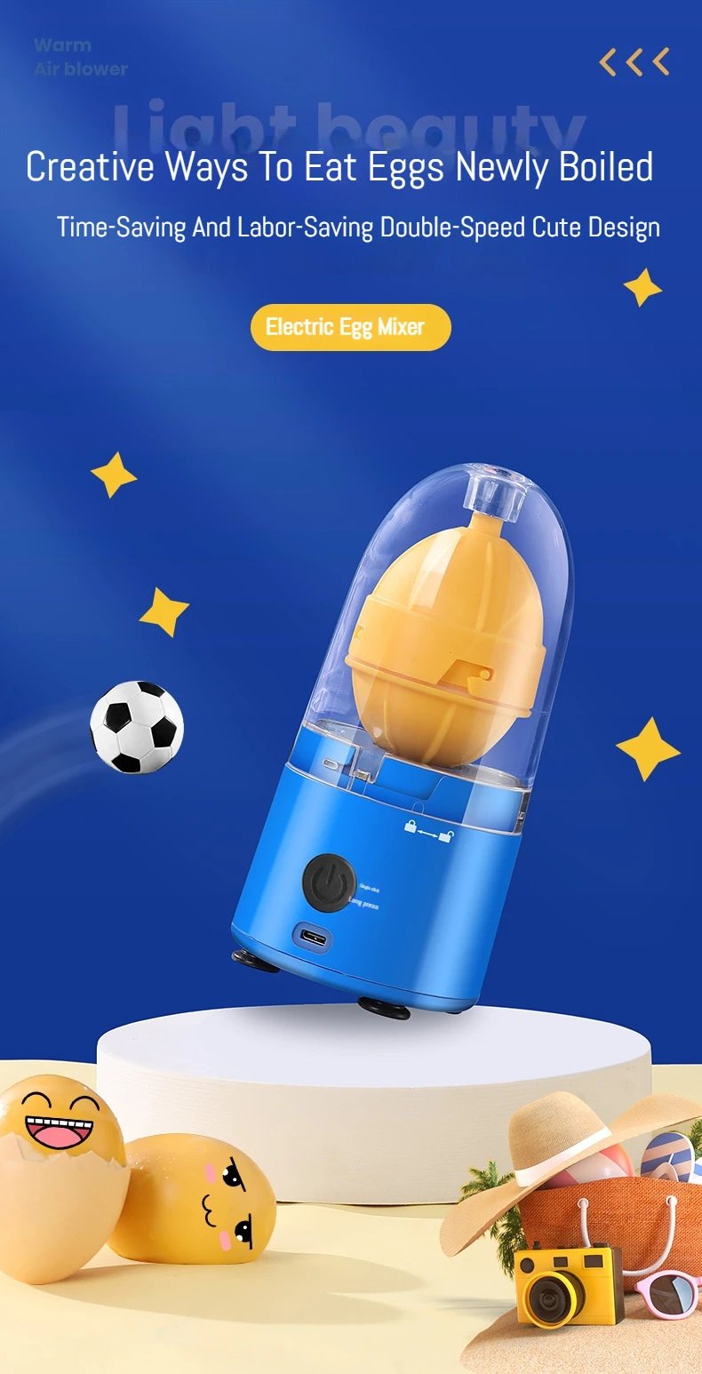 Electric Egg Yolk Mixer Egg Yolk and Egg White Mixer USB Rechargeable Egg White Mixer Automatic Egg White Mixer Shaker