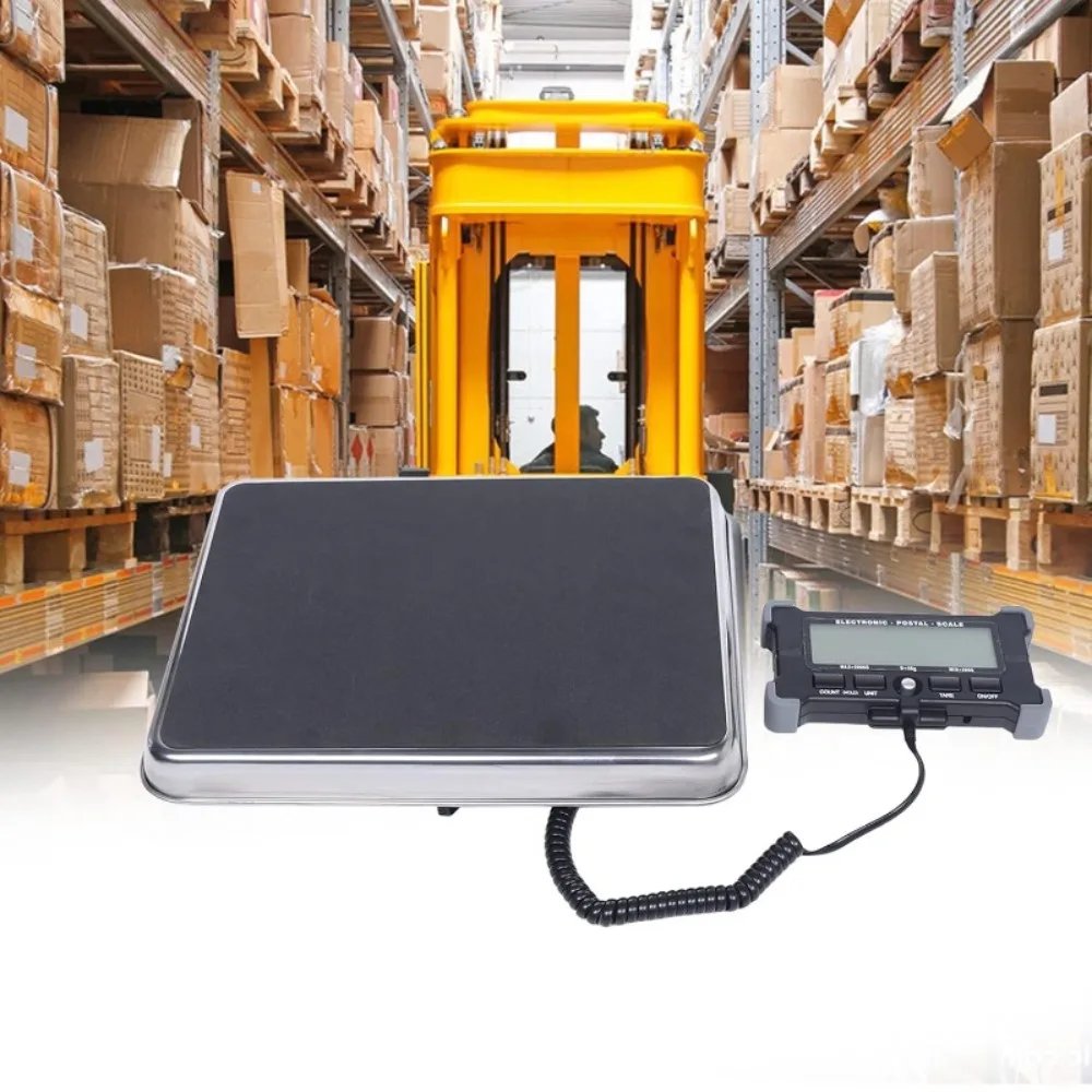 440lb Digital Shipping and Postal Scale with Heavy Duty Stainless Steel Platform Industrial Floor Scale 2 AAA Batteries Include 440lb Digital Shipping and Postal Scale with Heavy Duty Stainless Steel Platform Industrial Floor Scale 2 AAA Batteries Include