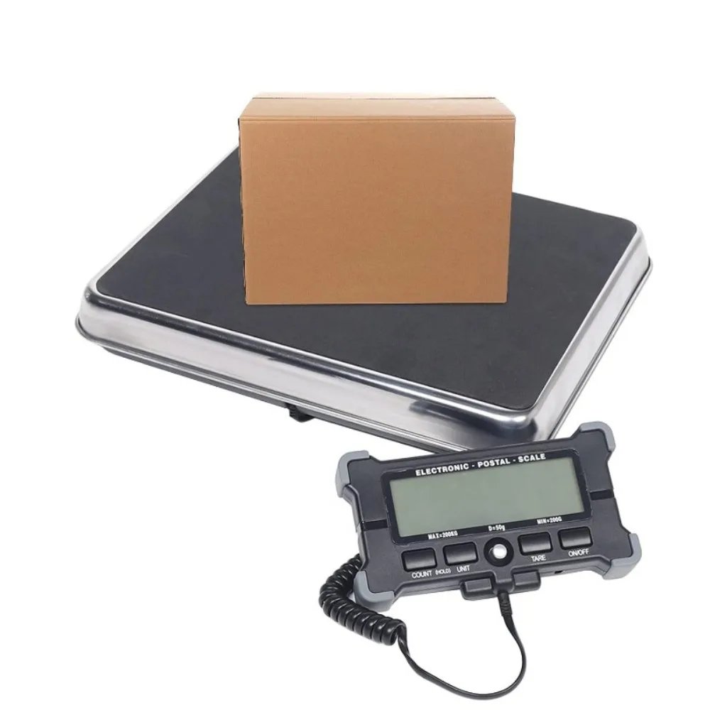 440lb Digital Shipping and Postal Scale with Heavy Duty Stainless Steel Platform Industrial Floor Scale 2 AAA Batteries Include 440lb Digital Shipping and Postal Scale with Heavy Duty Stainless Steel Platform Industrial Floor Scale 2 AAA Batteries Include
