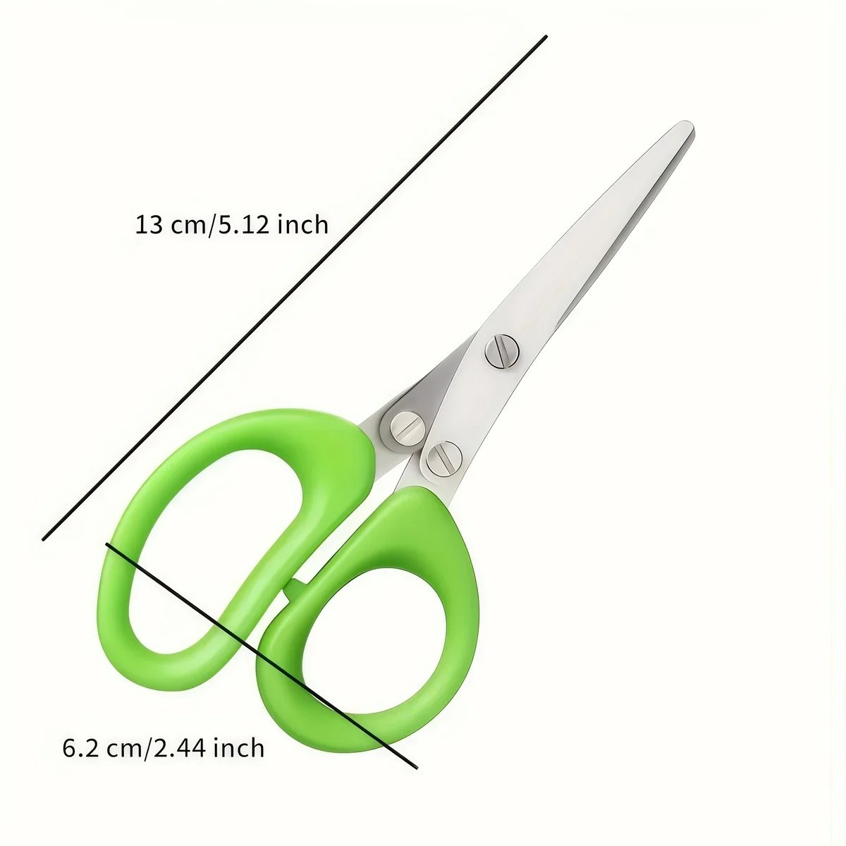 Forged Stainless Steel Ambidextrous Kitchen Scissors 5 Layered Ultra Sharp Versatile Onion Herb Shredder Durable Easy Clean