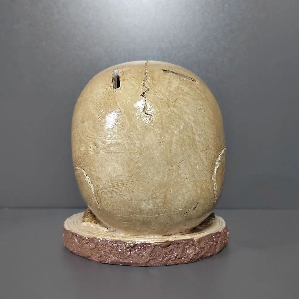 Skull Knife Holder Resin Horror Head Knife Rack Creative Fruit Chopping Knife Stand Halloween Party Decoration