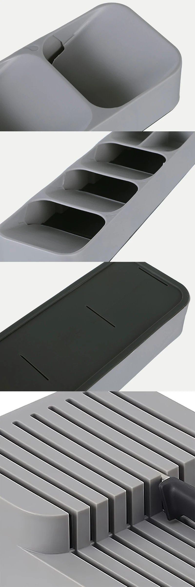 Kitchen Multi-purpose Cutlery Storage Tray Knife Holder Fork Spoon Classification Organizer Drawer Categorized Storage Boxes Kitchen Multi-purpose Cutlery Storage Tray Knife Holder Fork Spoon Classification Organizer Drawer Categorized Storage Boxes