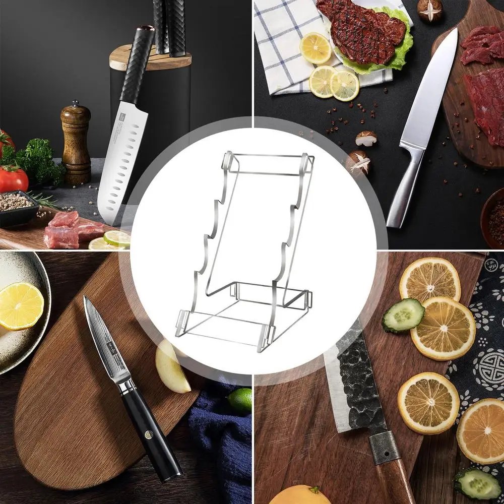 Acrylic Knives Stand Pocket Knives Holder With 3 Tier Knives Stand Display Rack Pocket Knives Storage Clear Heavy Duty For Knive