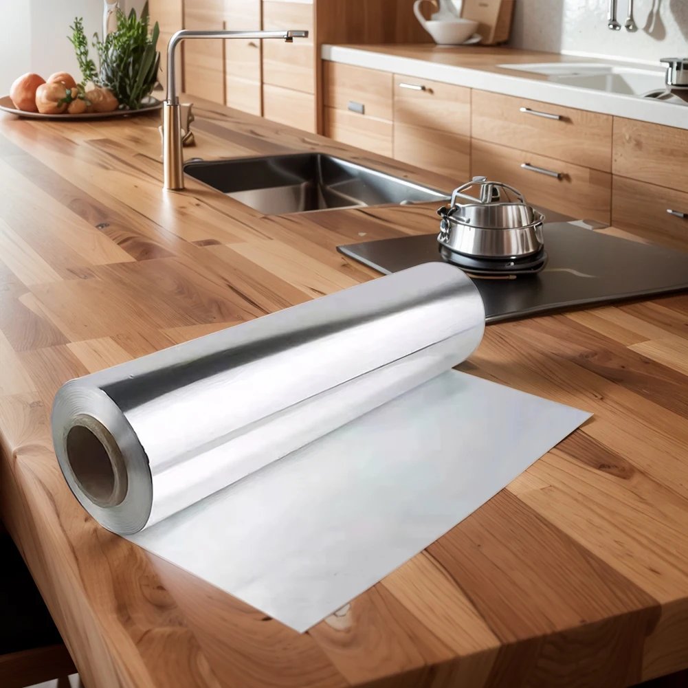 1 Pack Food Grade Disposable Tinfoil 12.2x1.65in Heavy Duty Aluminium Foil Foil Wrap for Burrito Hot Dog Or Sandwich