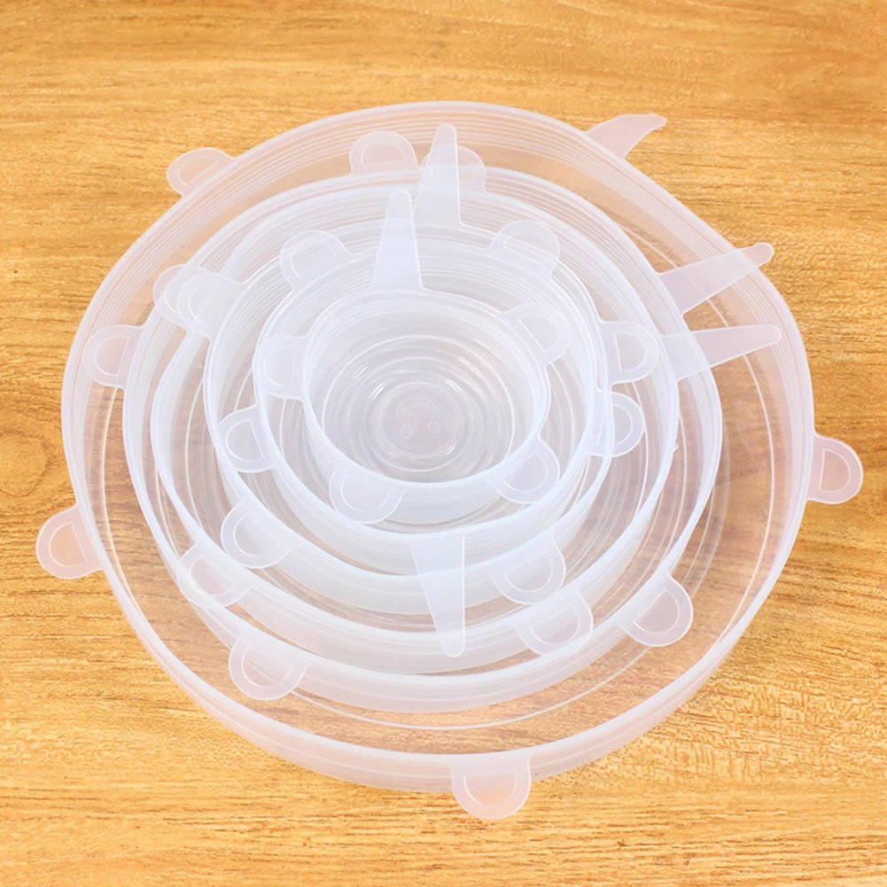 Silicone Stretch Lid Flexible Round Silicone Bowl Cover Keep Food Fresh  Food Storage Covers Premium Silicone Seal Lids