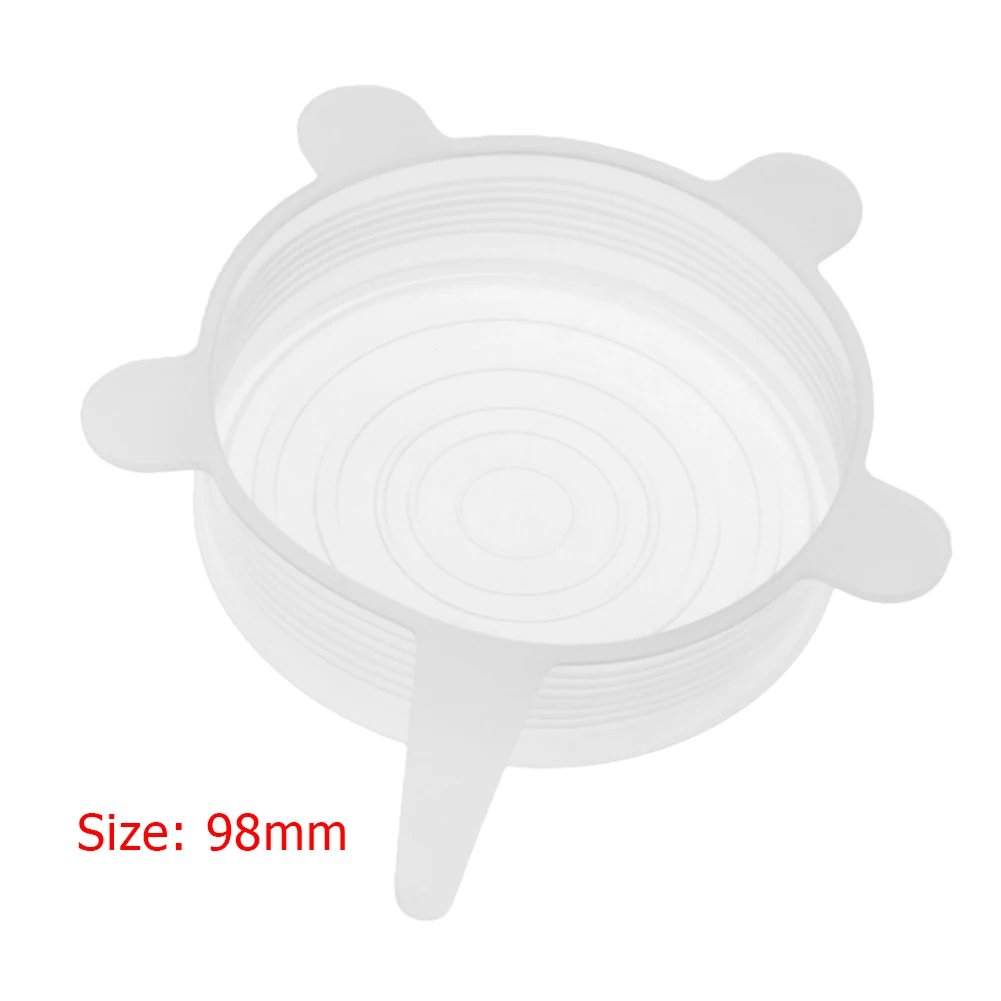 Silicone Stretch Lid Flexible Round Silicone Bowl Cover Keep Food Fresh  Food Storage Covers Premium Silicone Seal Lids