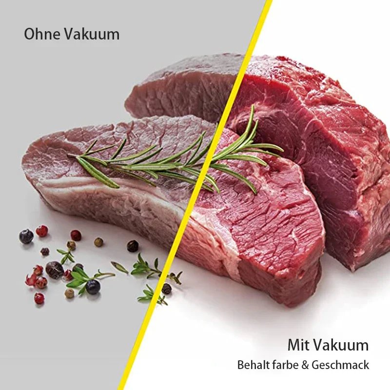 Eletric Vacuum Sealer Degasser Machine with 10PCS Vacuum Packaging Vinyl Bags Vacuum Food Sealer for Home and Kitchen Supplies