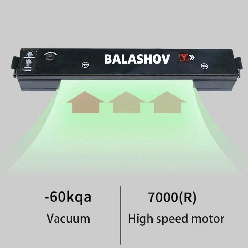 Eletric Vacuum Sealer Degasser Machine with 10PCS Vacuum Packaging Vinyl Bags Vacuum Food Sealer for Home and Kitchen Supplies