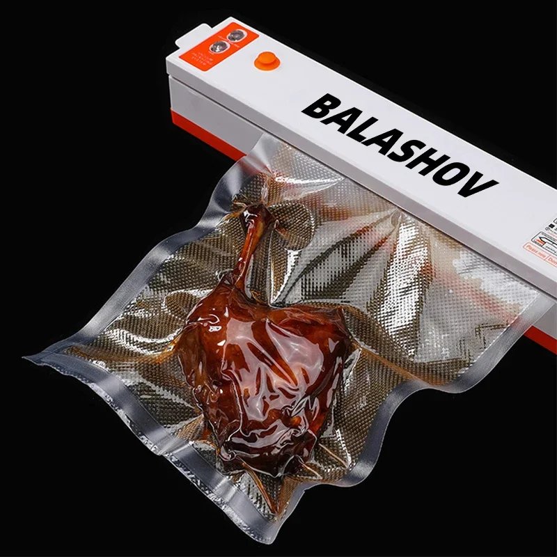 Eletric Vacuum Sealer Degasser Machine with 10PCS Vacuum Packaging Vinyl Bags Vacuum Food Sealer for Home and Kitchen Supplies