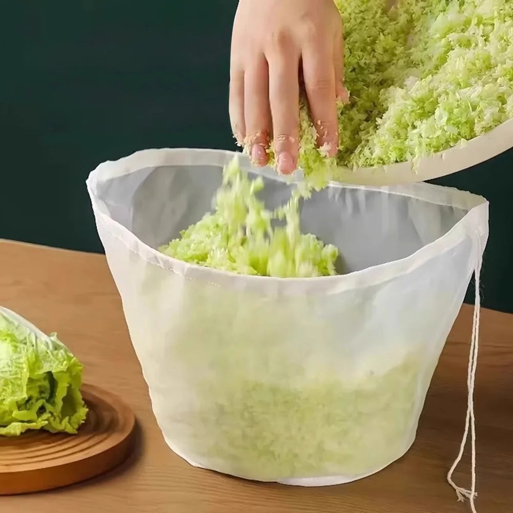 Soy Milk Bag Multi-Function Mesh Strainer Bag Fine Mesh Brew Filter Bag Food Strainer Bag for Straining Oat/Almond Milk