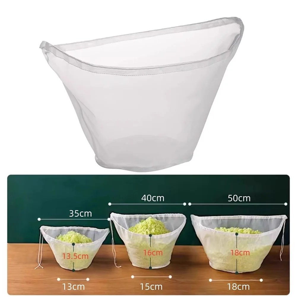 Soy Milk Bag Multi-Function Mesh Strainer Bag Fine Mesh Brew Filter Bag Food Strainer Bag for Straining Oat/Almond Milk