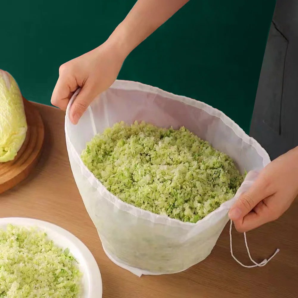 Soy Milk Bag Multi-Function Mesh Strainer Bag Fine Mesh Brew Filter Bag Food Strainer Bag for Straining Oat/Almond Milk