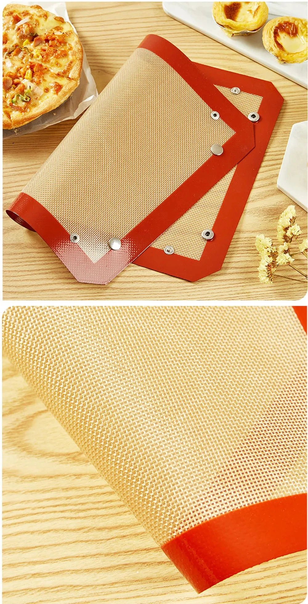 Leak-Proof Silicone Baking Shims With Small Buttons Designed For Fiberglass Heat-Resistant Baking Mats Reuse Cookie Macarons Leak-Proof Silicone Baking Shims With Small Buttons Designed For Fiberglass Heat-Resistant Baking Mats Reuse Cookie Macarons