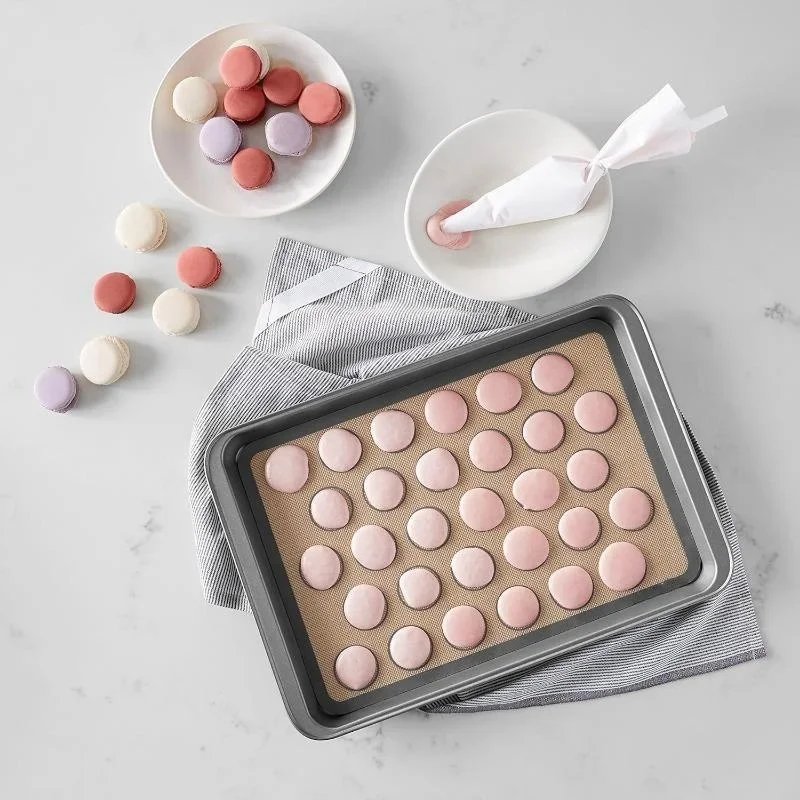 Silicone Macaron Baking Mat Non Stick Fondant Cookie Pad Oven Bakeware Sheets Liner Cakes Pastry Tools Rolling Dough Mats