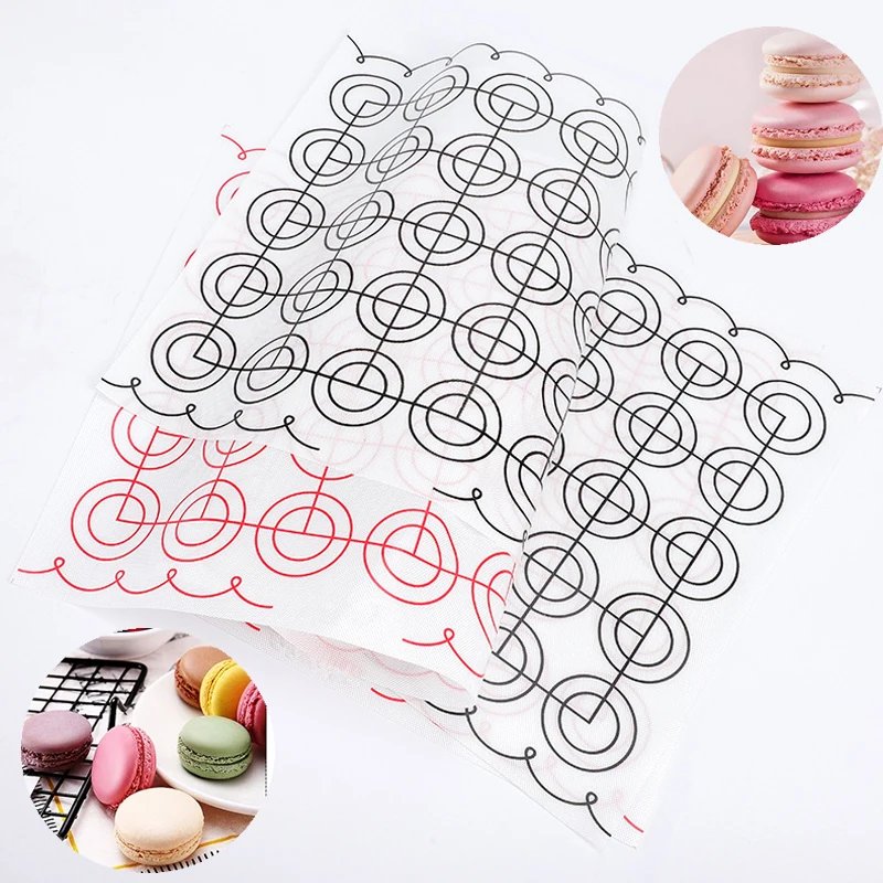 Silicone Macaron Baking Mat Non Stick Fondant Cookie Pad Oven Bakeware Sheets Liner Cakes Pastry Tools Rolling Dough Mats