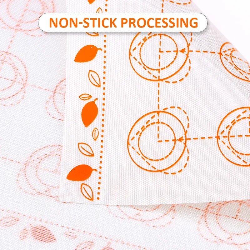 Silicone Macaron Baking Mat Non Stick Fondant Cookie Pad Oven Bakeware Sheets Liner Cakes Pastry Tools Rolling Dough Mats