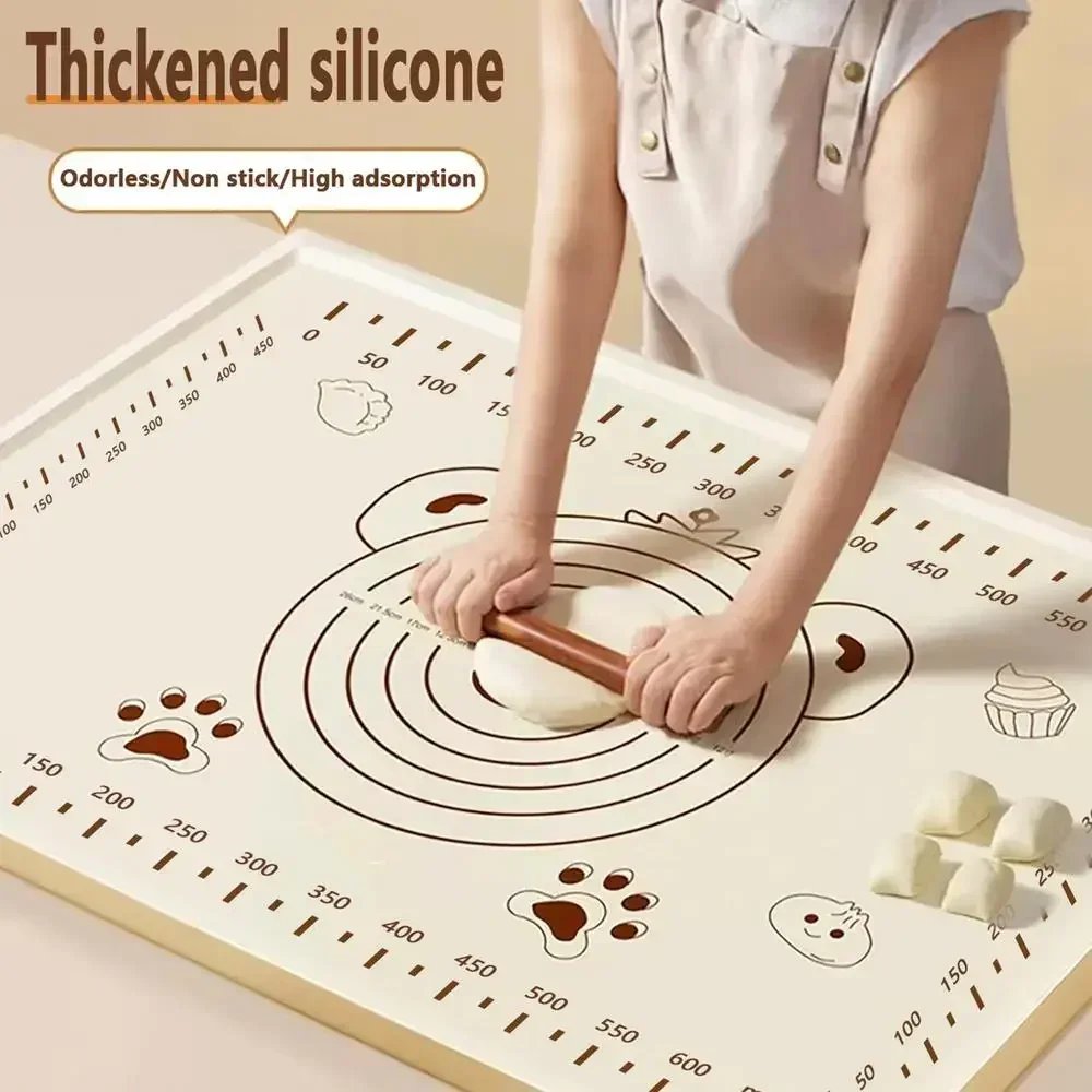 70*50cm Silicone Pad Baking Mat Sheet Kneading Dough Mat For Kitchen Rolling Dough Pizza Large Dough Non-Stick Maker Holder 70*50cm Silicone Pad Baking Mat Sheet Kneading Dough Mat For Kitchen Rolling Dough Pizza Large Dough Non-Stick Maker Holder