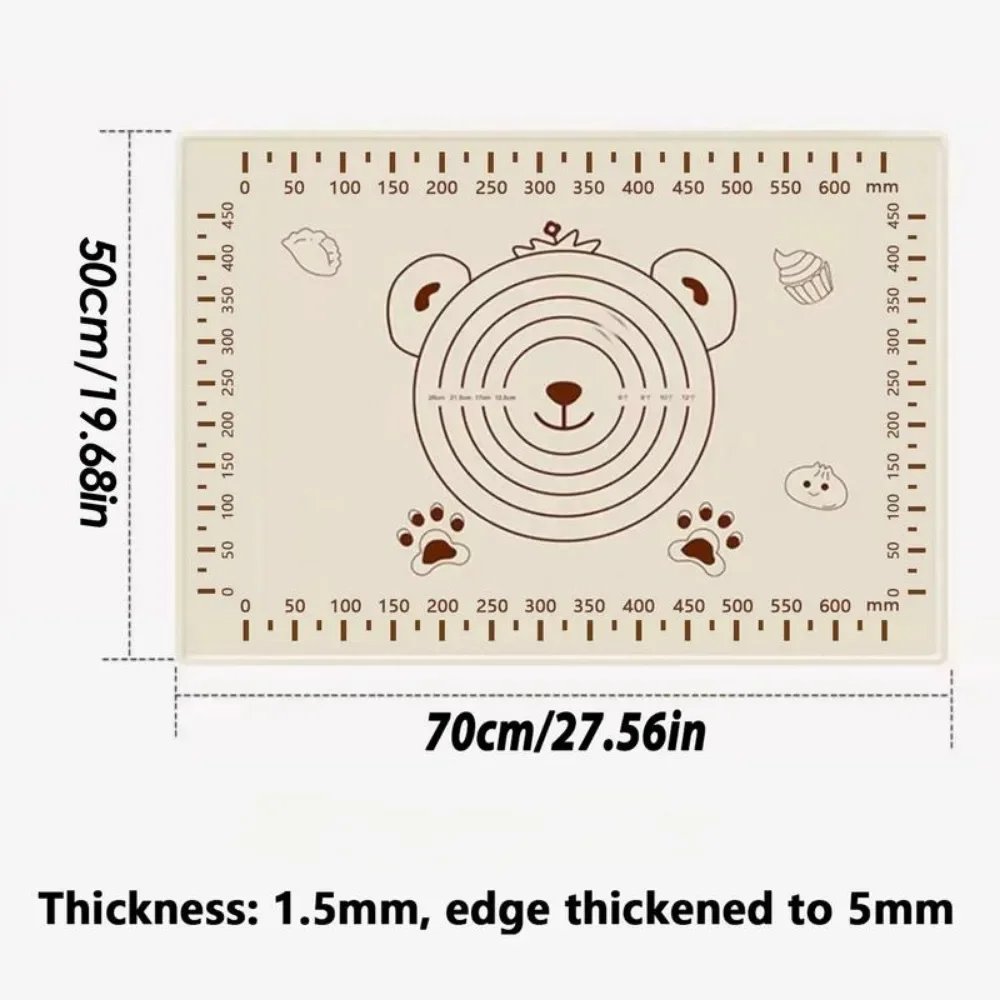 70*50cm Silicone Pad Baking Mat Sheet Kneading Dough Mat For Kitchen Rolling Dough Pizza Large Dough Non-Stick Maker Holder 70*50cm Silicone Pad Baking Mat Sheet Kneading Dough Mat For Kitchen Rolling Dough Pizza Large Dough Non-Stick Maker Holder