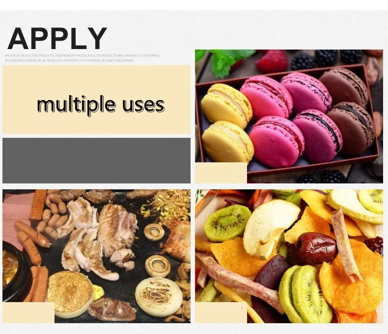 Silicone Macaron Baking Mat for Bake Pans Macaroon Pastry Cookie Making Professional Grade Nonstick