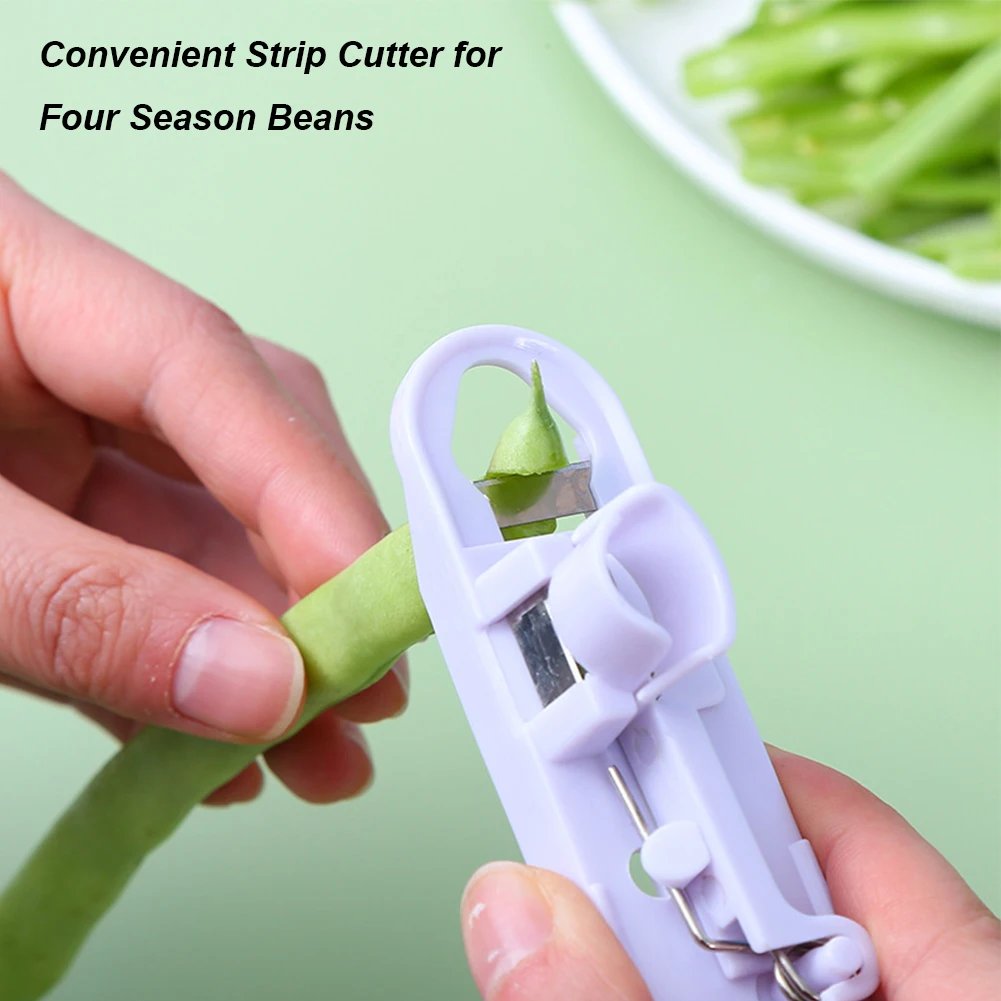 Long Cutter Stringer Remover French Style Green Beans String Beans Slicer Green Runner Bean Vegetable Slicer for Home Kitchen
