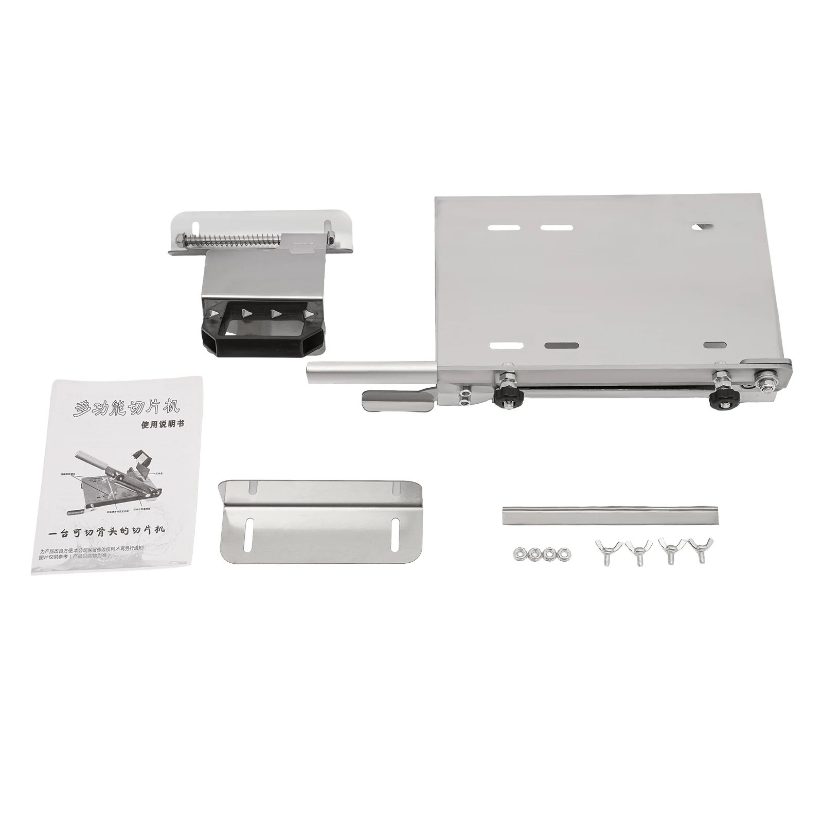 Manual Frozen Meat Slicer with 0.3-8mm Adjustable Thickness, 430 Stainless Steel Non-Slip for Home Restaurant Cutting Manual Frozen Meat Slicer with 0.3-8mm Adjustable Thickness, 430 Stainless Steel Non-Slip for Home Restaurant Cutting