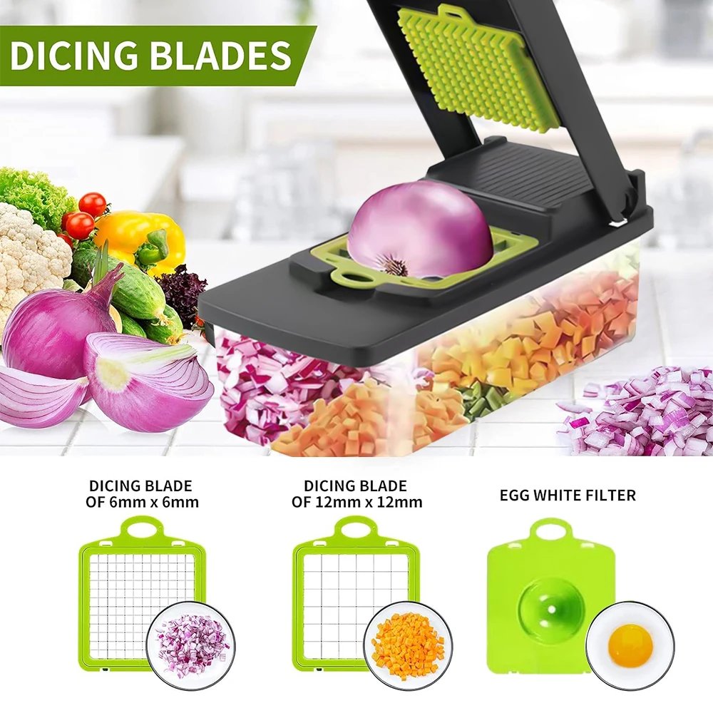 14 in 1 Multifunctional Vegetable Onion Manual Chopper Food Kitchen Potato Cut Shredder Slicer Kitchen Gadget 14 in 1 Multifunctional Vegetable Onion Manual Chopper Food Kitchen Potato Cut Shredder Slicer Kitchen Gadget