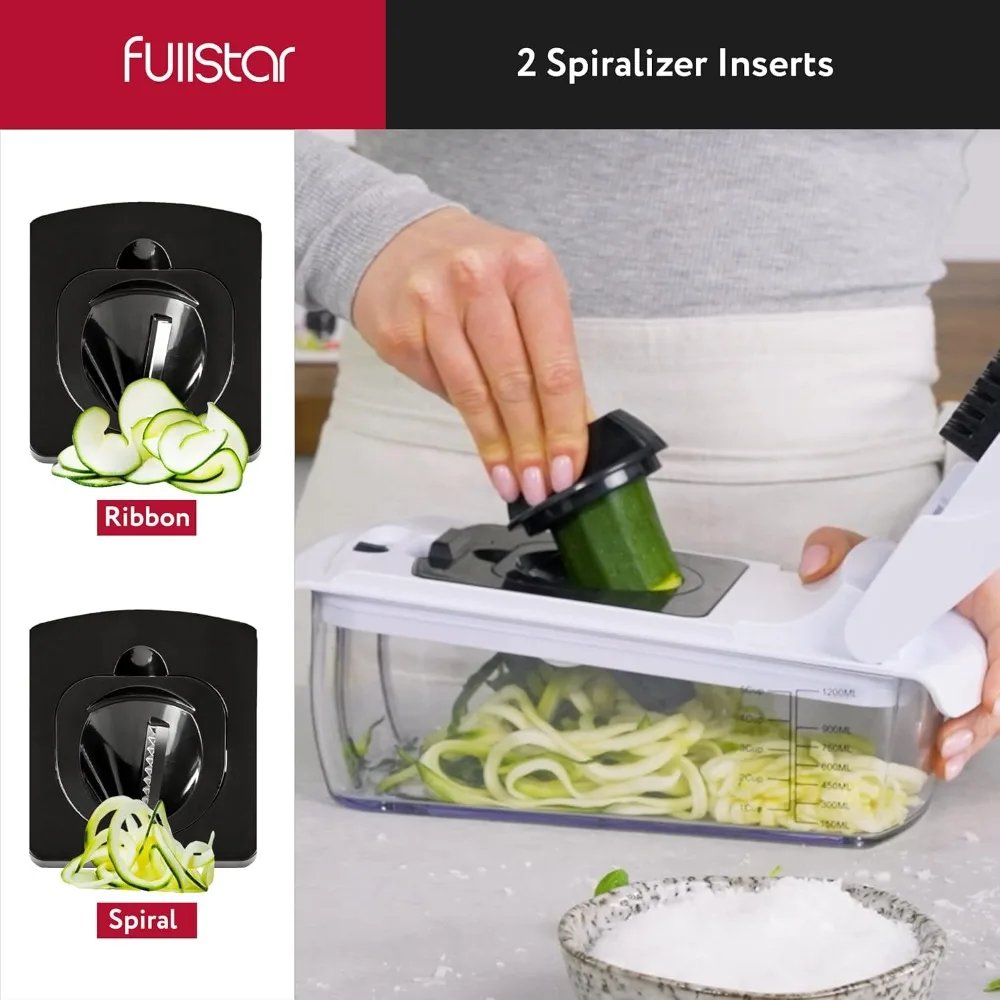 The Original Pro Chopper - Vegetable Chopper and Spiralizer, Food Chopper with Container, Fruit Slicer, Kitchen Gadgets