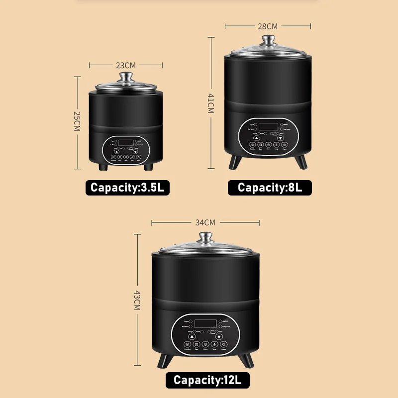 3.5L 8L 12L Stainless Steel Yogurt Maker Milk And Yogurt Fermentation Machine 3.5L 8L 12L Stainless Steel Yogurt Maker Milk And Yogurt Fermentation Machine