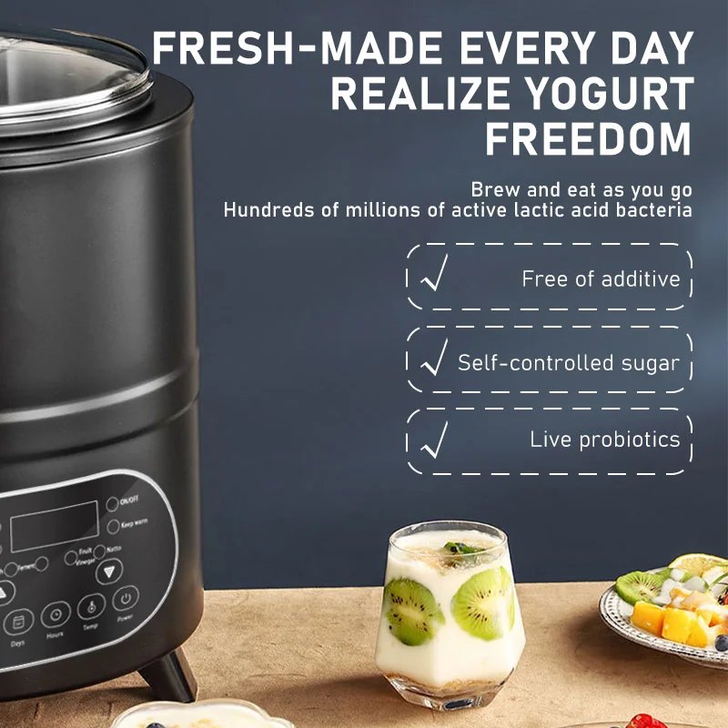 3.5L 8L 12L Stainless Steel Yogurt Maker Milk And Yogurt Fermentation Machine 3.5L 8L 12L Stainless Steel Yogurt Maker Milk And Yogurt Fermentation Machine