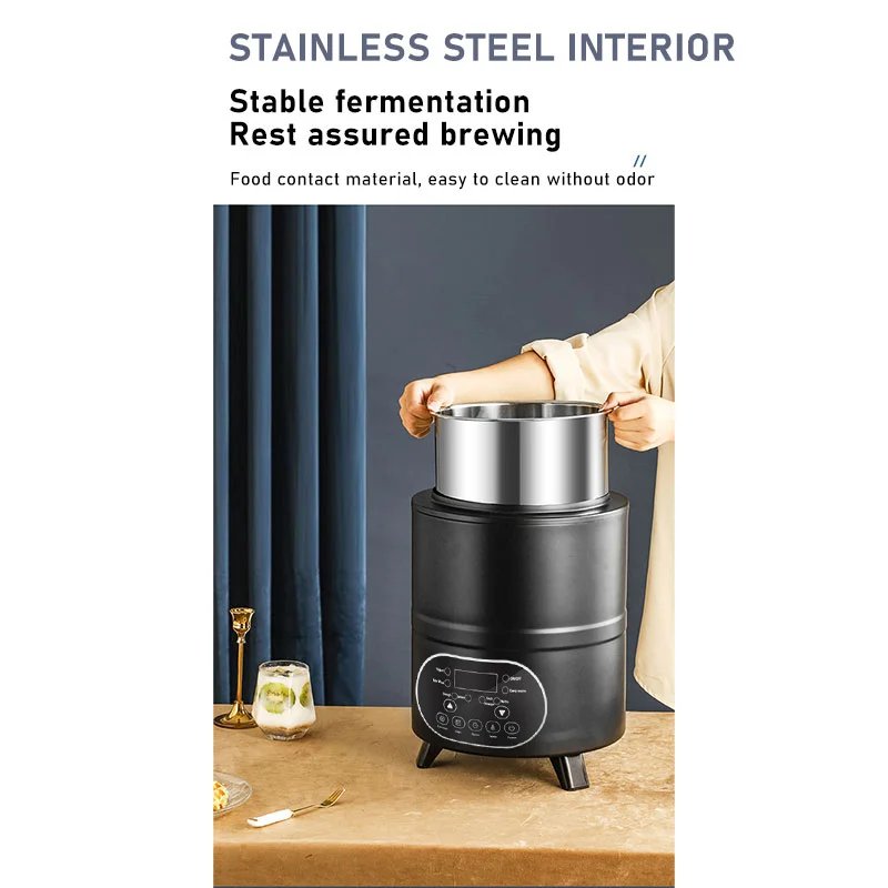 3.5L 8L 12L Stainless Steel Yogurt Maker Milk And Yogurt Fermentation Machine 3.5L 8L 12L Stainless Steel Yogurt Maker Milk And Yogurt Fermentation Machine