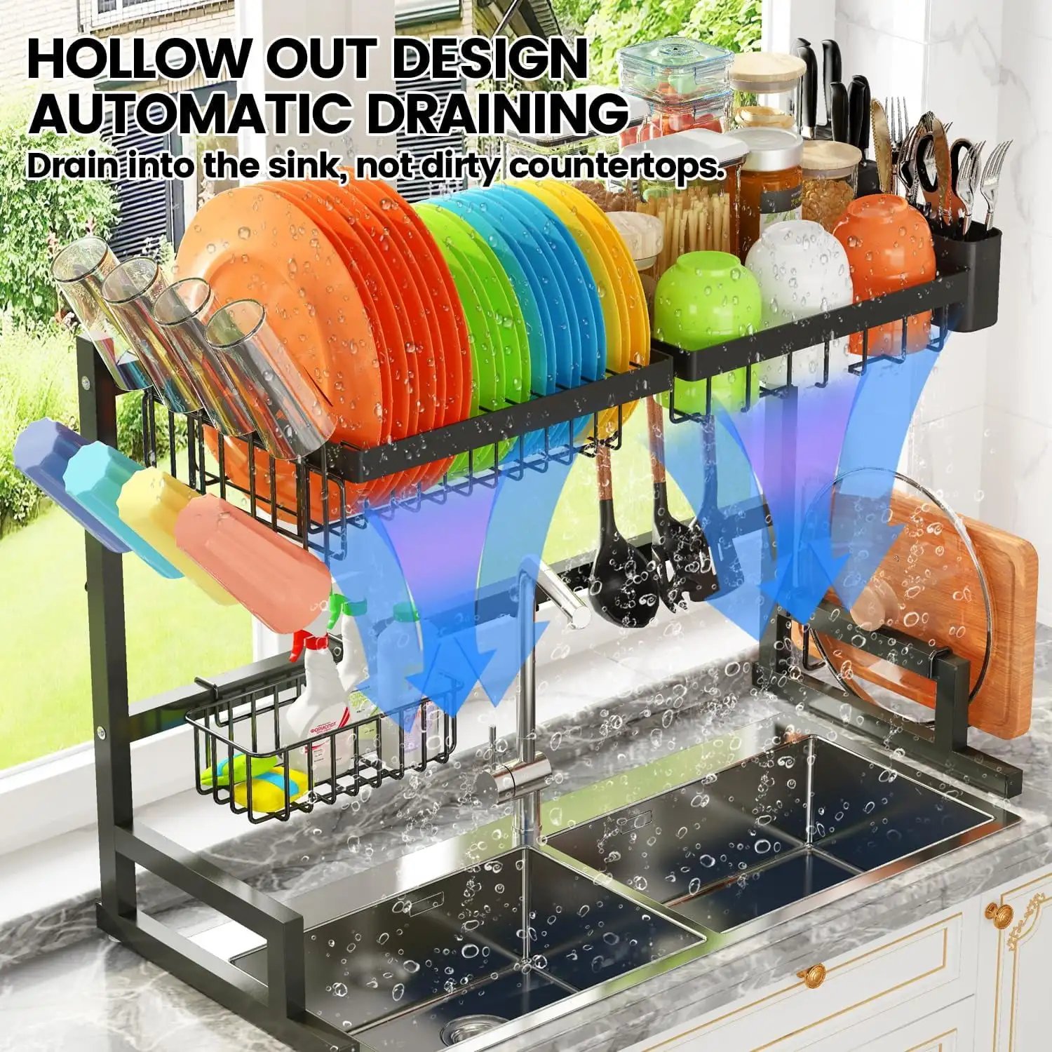 Stainless Steel Foldable Dish Drying Rack