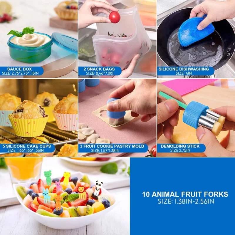 Lunch Box Kids/Children School Bento Boxes Food Containers Adult Bento Lunch Box Microwave Oven Heating Dishwasher Freezer Safe