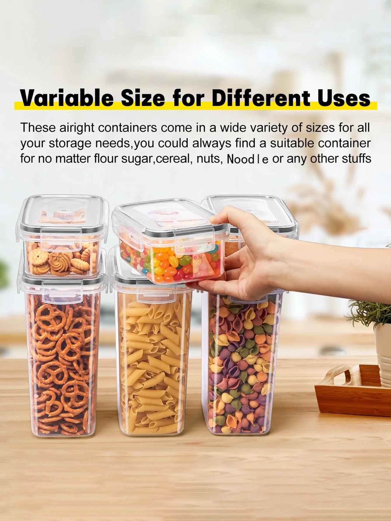 30pcs，storage and organization，labeled and marked airtight food storage containers and condiment jars - keep grains, flour