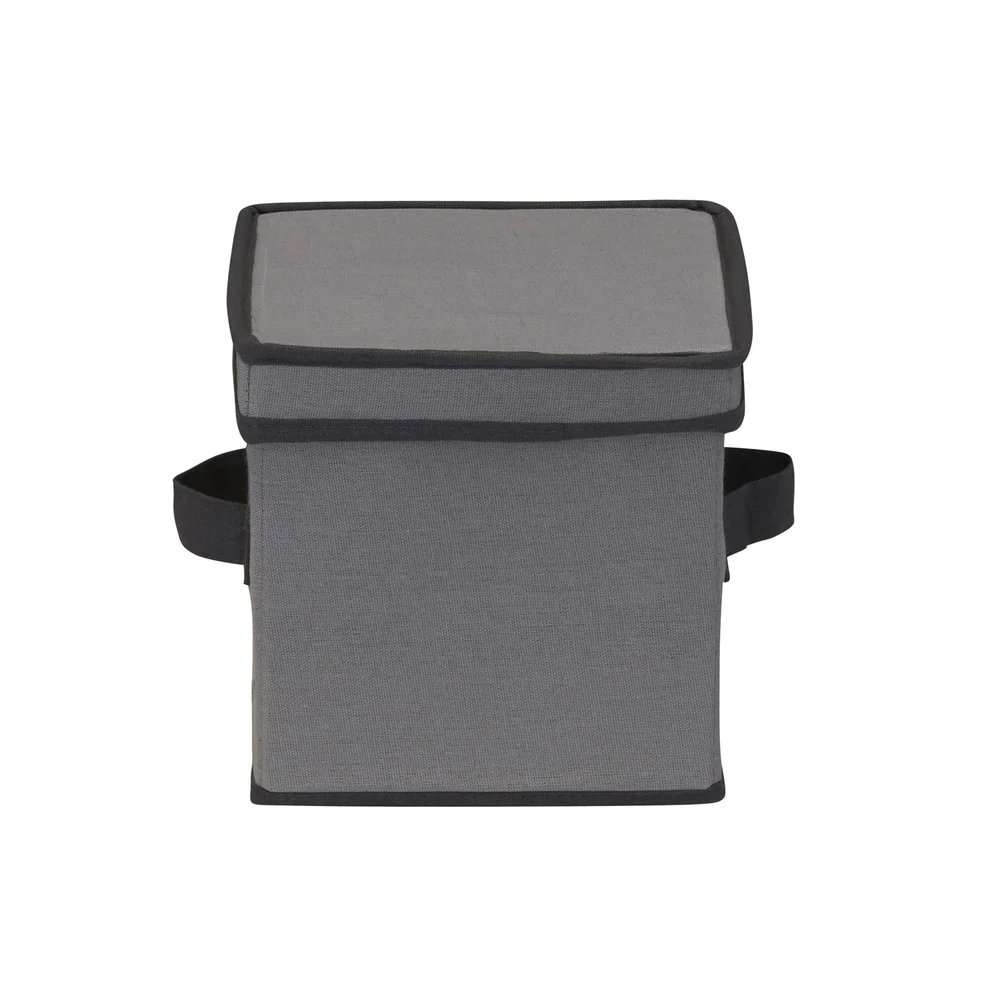 Foldable Saucer Storage Box Holds 12 Saucers with Felt Protectors Stackable Design Windowed Panel Reinforced Handles Space Saver