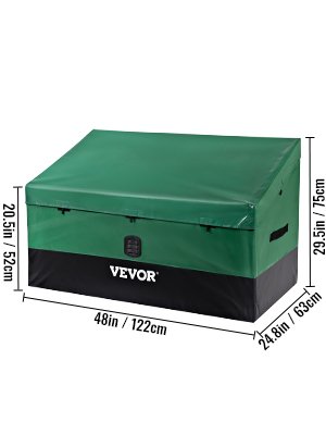 SucceBuy Outdoor Storage Box Patio Deck Box 100 /150 /230 Gallon Waterproof PE Tarpaulin Patio & Garden Furniture Home & Garden