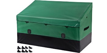 SucceBuy Outdoor Storage Box Patio Deck Box 100 /150 /230 Gallon Waterproof PE Tarpaulin Patio & Garden Furniture Home & Garden