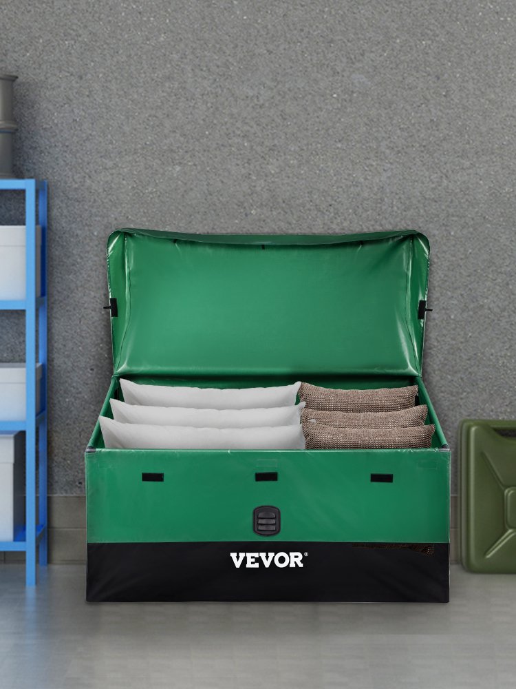 SucceBuy Outdoor Storage Box Patio Deck Box 100 /150 /230 Gallon Waterproof PE Tarpaulin Patio & Garden Furniture Home & Garden