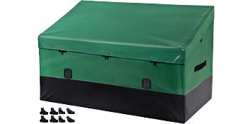 SucceBuy Outdoor Storage Box Patio Deck Box 100 /150 /230 Gallon Waterproof PE Tarpaulin Patio & Garden Furniture Home & Garden