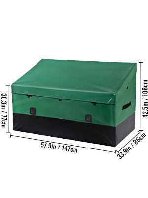 SucceBuy Outdoor Storage Box Patio Deck Box 100 /150 /230 Gallon Waterproof PE Tarpaulin Patio & Garden Furniture Home & Garden